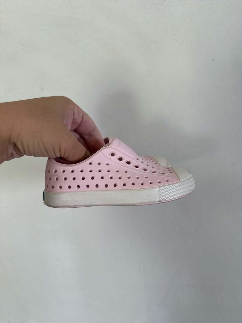 Native Toddler Pink Jefferson Water Friendly Slip On Rubber Sneaker, Size C8